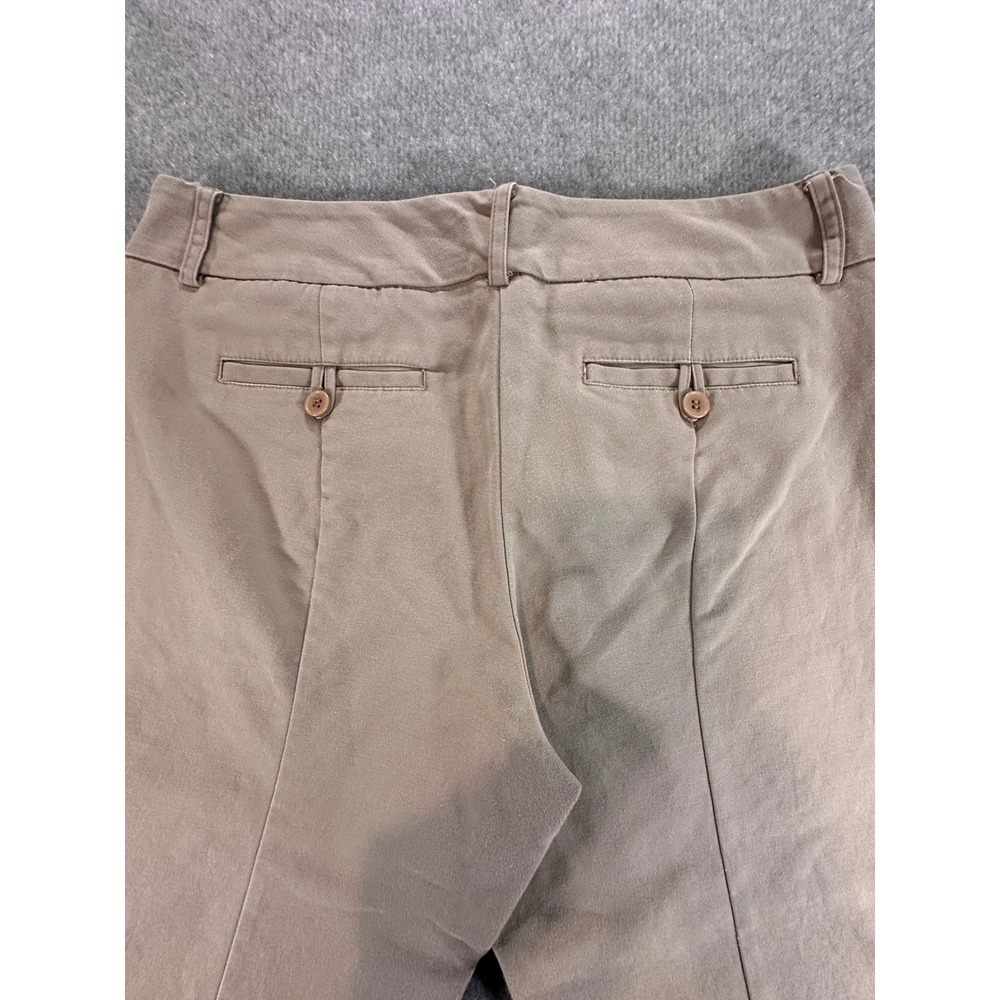 New York & Company Stretch Khaki Tan Straight Leg Trousers Womens Size 8 - Picture 6 of 12